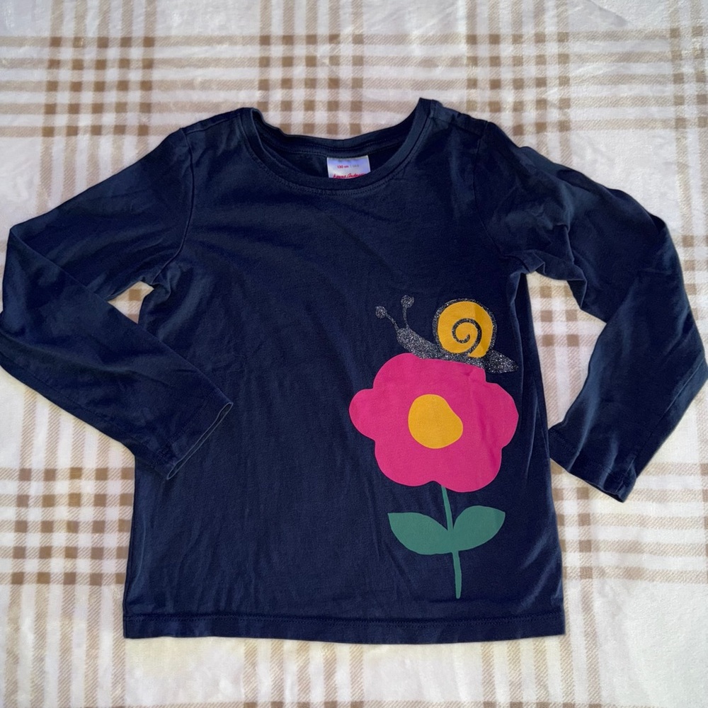 Hanna Andersson Blue Flower Top